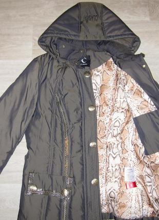 Зимний женский пуховик зимняя куртка размер xl 70% пух, 30% перо4 фото