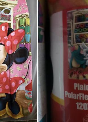 Плед флис минни маус disney покрывало простинка minie mouse в коляску кроватку 140х120 пледик4 фото