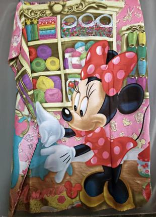 Плед покривало накидка ковдра міні маус disney покривало простирадло minnie mouse в коляску ліжечко