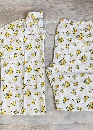 Піжама сорочка та кюлоти