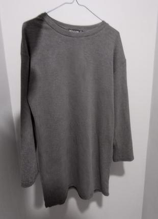 Шикарна сіра сукня светер