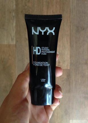Только 2 дня цена шок!крем тональный nyx professional makeup hd high  hdf106 natural beige