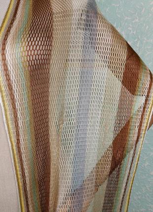 Blumarine шарф хустка сіточка сітчастий вязаний блумарін блумарин новий платок бахрома3 фото