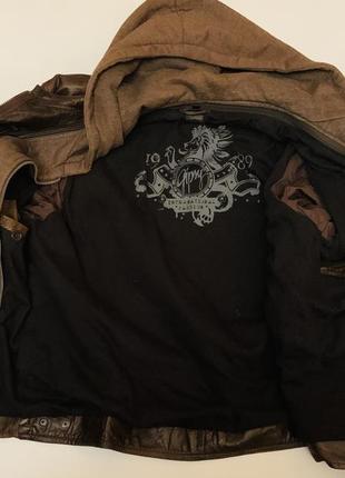 Вінтажна байкерська шкіряна куртка gipsy9 фото
