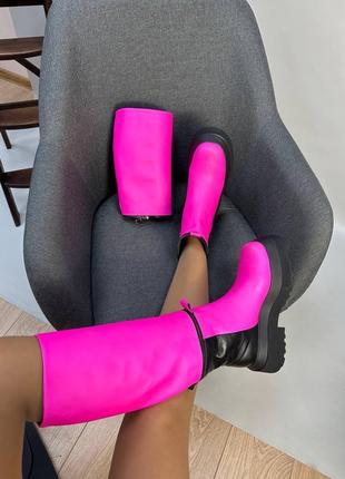 Эксклюзивные сапоги трансформеры натуральная кожа замша женские