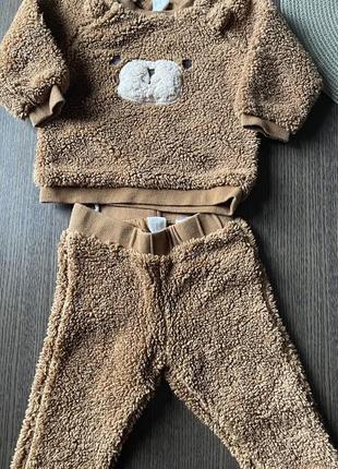 Костюм детский тедди флис h&m