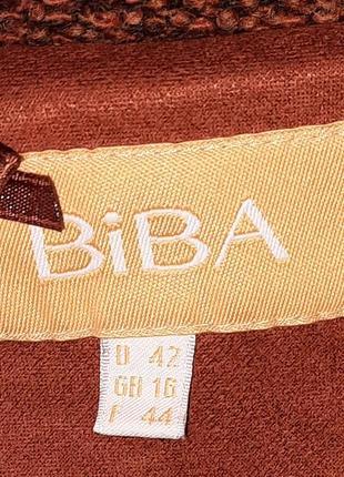 Жакет l xl gb 16 f 44 пальто пиджак biba коричневый кирпичный2 фото