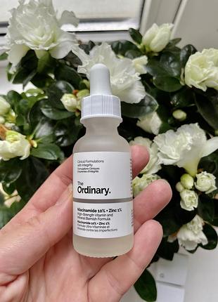 Сыворотка для лица с ниацинамидом и цинком the ordinary niacinamide 10% + zinc pca 1%