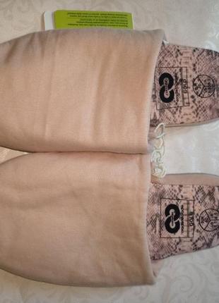 Домашні м'які тапочки жіночі рожеві esmara 40. тапочки домашние 93414 фото