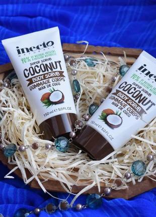 Inecto naturals coconut body scrub1 фото