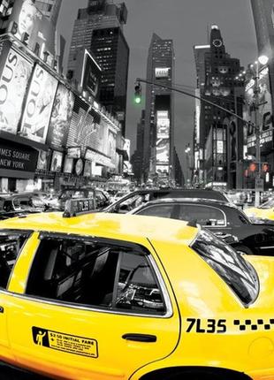 Большая фото-картина на холсте 80х60 см. new-york yellow cabs (wdc90068)2 фото
