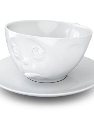 Чашка с блюдцем для кофе "ну пожалуйста!" (200 мл), фарфор4 фото
