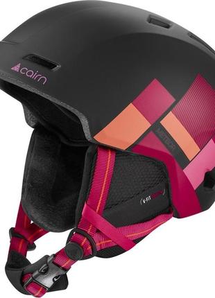 Гірськолижний захисний шолом cairn meteor mat black fuchsia piet 57-58 (чорний-фуксія)