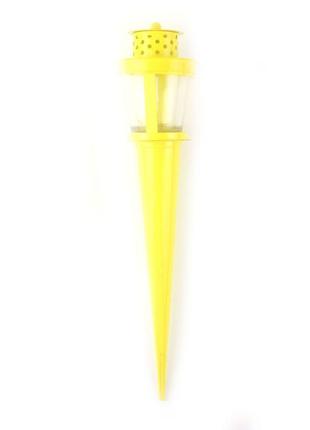 Підсвічник для клумб "факел" жовтий1 фото