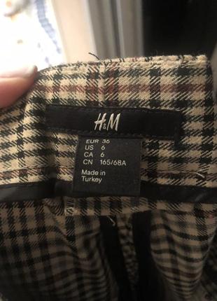 Шикарные капри, штаны в клетку от h&m2 фото