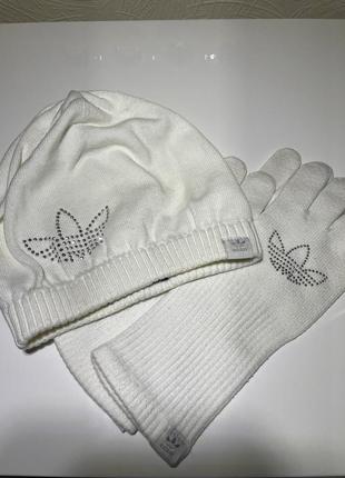 Набір шапка і рукавички adidas1 фото