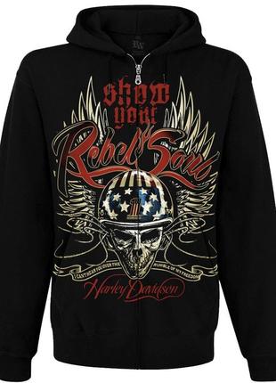 Кенгуру harley-davidson "show your rebel soul" на молнии