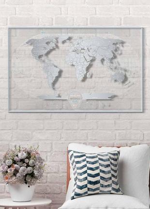 Прозрачная скретч карта мира travel map air world (английский язык)2 фото