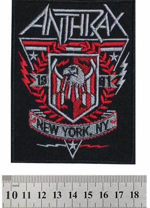 Нашивка anthrax - new york 19811 фото