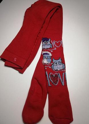 Дитячі колготки теплі махрові для дівчаток. колготи дитячі теплі махрові для дівчинки 4,5,6 років,104-110, 110-116 см. туреччина ☪