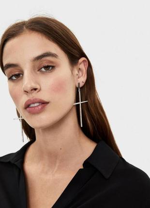 Серьги bershka