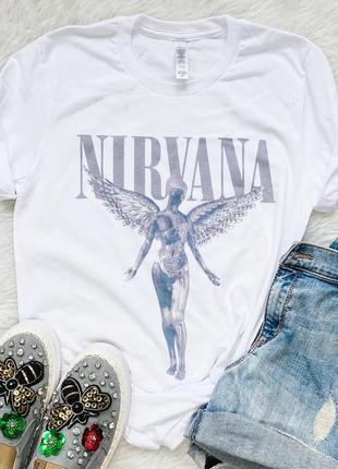 Футболка «angel wings band tee - nirvana»