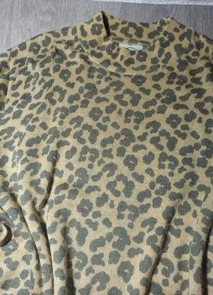 Свитер леопардовый принт животный тренд мирор свитер6 фото