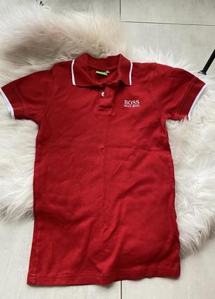 Поло, футболка polo azul boss