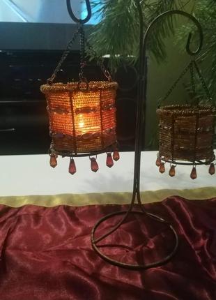 Подсвечник из бисера