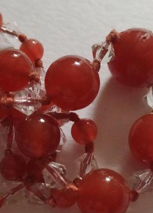 Намисто гутне скло вінтаж