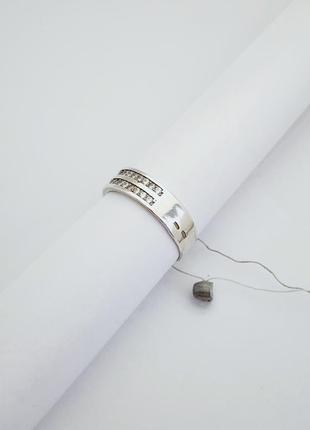 Срібна каблучка брітні 15.5 ,20.5 размер2 фото