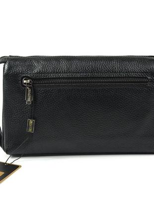 Кожаный мужской большой клатч из натуральной кожи деловая кожаная сумочка с ручкой клатч на молнии5 фото
