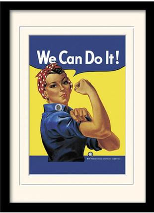 Постер в раме "rosie the riveter" 30 x 40 см