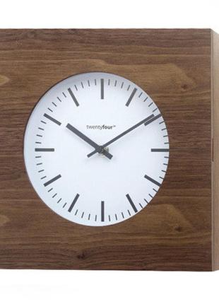 Годинники настінні balvi qubo, коричневі