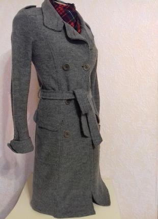 Пальто демисезонное франция, 100% шерсть, р.xs-s4 фото