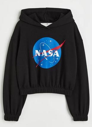 Дитяча укорочена толстовка худи nasa h&m на дівчинку 88003