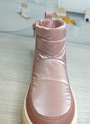 Чобітки дутики дутіки zara зара взуття для дівчинки7 фото