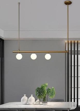 Люстра потолочная на 3 лампочки c167/3-ab-k бронза 53х12х98 см