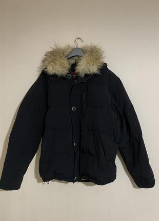 Чоловічий зимовий пуховик чоловіча зимова куртка 52-54 розмір