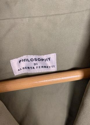 Плащ / тренч philosophy di alberta fеrretti5 фото