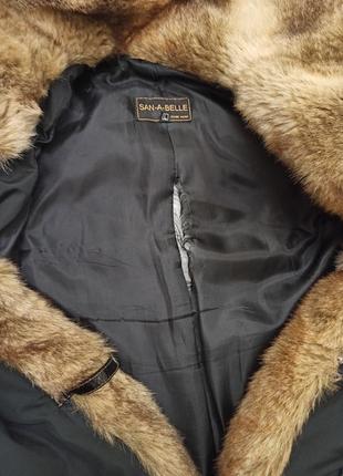 Классная зимняя куртка пуховик с мехом6 фото