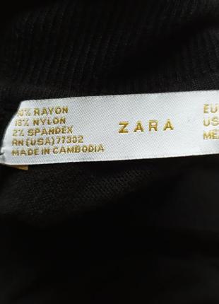 Платье zara,платье-гольф zara, базовое платье гольф,черное платье zar,платье миди9 фото