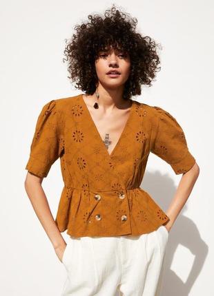Блуза zara  з в прошву
