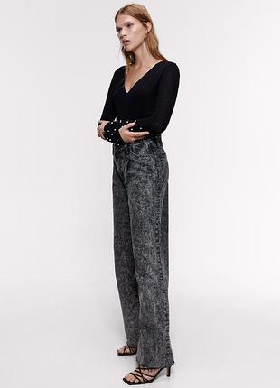 Тонкий свитер zara черный м 5