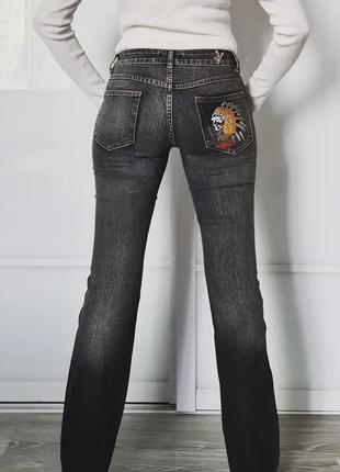 Круті класні стильні брендові джинси денім невисока низька посадка кльош3 фото