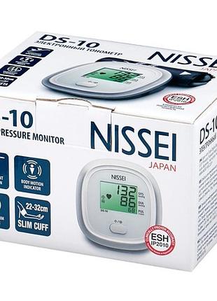 Тонометр nissei ds-10 автоматический на плечо гарантия 5 лет