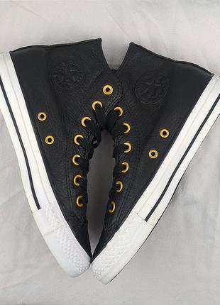 Стильні шкіряні кеди кросівки з шипами converse chuck taylor all star spike jack purcell оригінал конверси3 фото