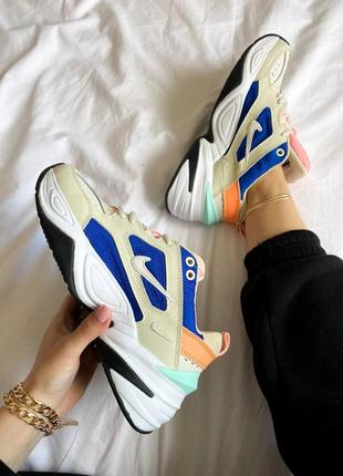 Женские кожаные кроссовки nike m2k tekno#найк