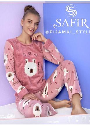 Піжама жіноча тепла  фліс туреччина т