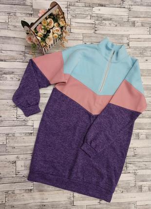 Спортивне худи, толстовка на флісі подовжена